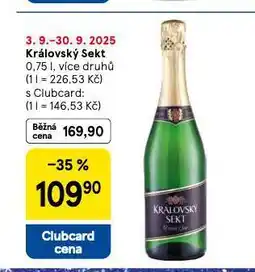 Tesco Královský sekt nabídka