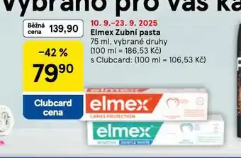 Tesco Elmex zubní pasta nabídka