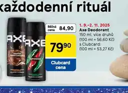 Tesco Axe deodorant nabídka