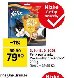 Tesco Felix party mix pocoutky pro kočky nabídka