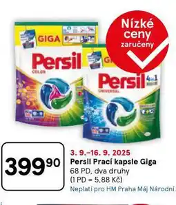 Tesco Persil prací kapsle giga nabídka