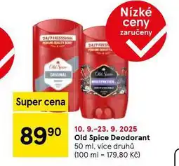 Tesco Old spice deodorant nabídka