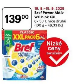 Tesco Bref power aktiv wc blok xxl nabídka