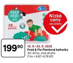 Tesco Fred a flo plenkové kalhoty nabídka