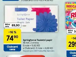Tesco Springforce toaletní papír nabídka
