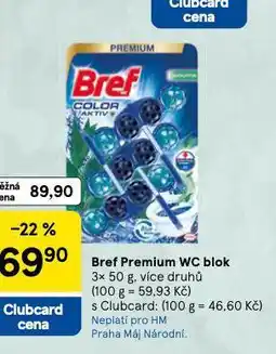 Tesco Bref premium wc blok nabídka