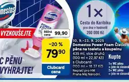 Tesco Domestos power foam čistící pěna na toaletu a koupelnu nabídka