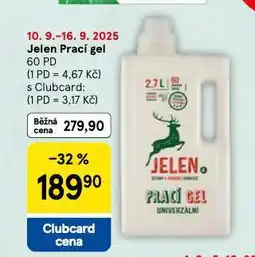 Tesco Jelen prací gel nabídka
