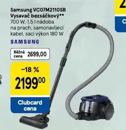 Tesco Samsung vysavač bezsáčkový nabídka