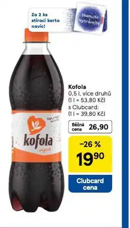 Tesco Kofola nabídka