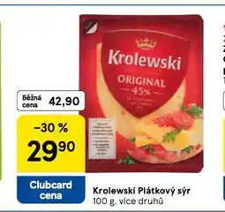 Tesco Krolewski plátkový sýr nabídka