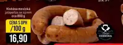 Jip Klobása mexická jalapeños se sýrem nabídka