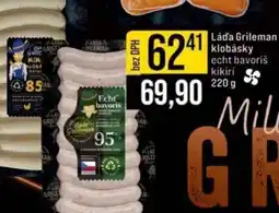 Jip Láďa Grileman klobásky echt bavoriš kikiri nabídka