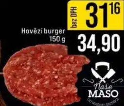 Jip Hovězí burger nabídka