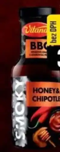 Jip Vitana smoky BBQ omáčka sweet&mild grilled ribs honey&chipotle nabídka