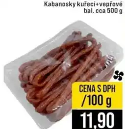 Jip Kabanosky kuřecí+vepřové nabídka