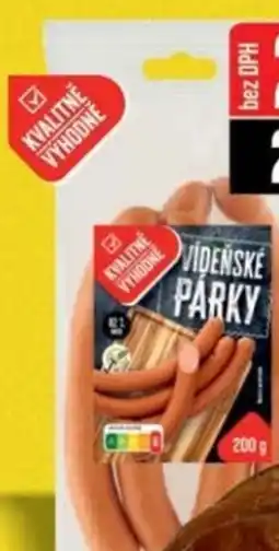 Jip Kvalitne Vyhodne párky vídeňské nabídka