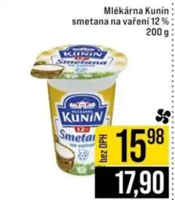 Jip Mlékárna Kunín smetana na vaření 12% nabídka