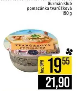 Jip Gurmán klub pomazánka tvarůžková nabídka