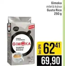 Jip Gimoka mletá káva Gusto Rico nabídka