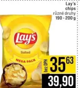 Jip Lay's chips nabídka