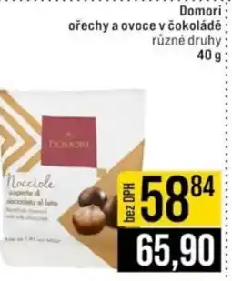 Jip Domori ořechy a ovoce v čokoládě nabídka