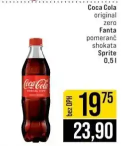 Jip Coca Cola original zero Fanta nabídka