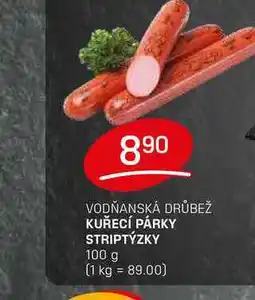 Flop KUŘECÍ PÁRKY STRIPTÝZKY 100 g nabídka