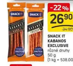 Flop SNACK IT KABANOS EXCLUSIVE různé druhy 50 g nabídka