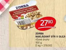 Flop ZORBA NAKLÁDANÝ SÝR V OLEJI různé druhy 100 g nabídka