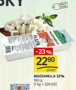 Flop MOZZARELLA 22% 100 g nabídka