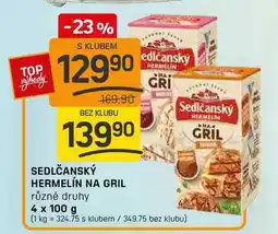 Flop SEDLČANSKÝ HERMELÍN NA GRIL různé druhy 4 x 100 g nabídka