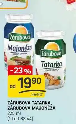 Flop ZÁRUBOVA TATARKA, ZÁRUBOVA MAJONÉZA 225 ml nabídka