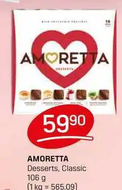 Flop AMORETTA Desserts, Classic 106 g nabídka