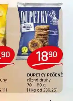 Flop DUPETKY PEČENÉ různé druhy 70-80 g nabídka