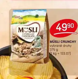 Flop MÜSLI CRUNCHY vybrané druhy 375 g nabídka