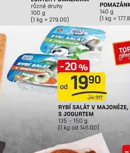 Flop RYBÍ SALÁT V MAJONÉZE, S JOGURTEM 135 - 150 g nabídka