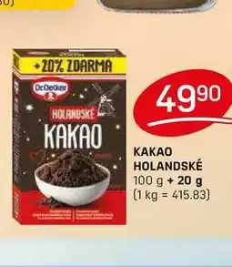 Flop KAKAO HOLANDSKÉ 100 g nabídka