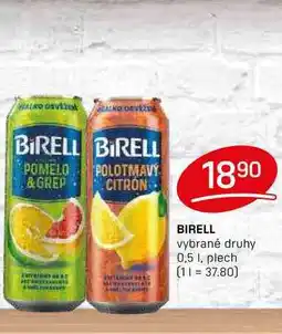 Flop BIRELL vybrané druhy 0,5 1, plech nabídka