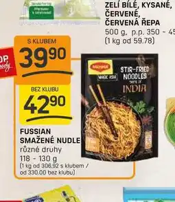 Flop FUSSIAN SMAŽENÉ NUDLE různé druhy 118- 130 g nabídka