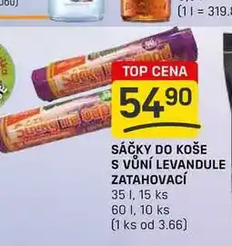 Flop SÁČKY DO KOŠE S VŮNÍ LEVANDULE ZATAHOVACÍ 35 I, 15 ks nabídka