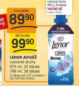 Flop LENOR AVIVÁŽ vybrané druhy 675 ml, 32 dávek nabídka
