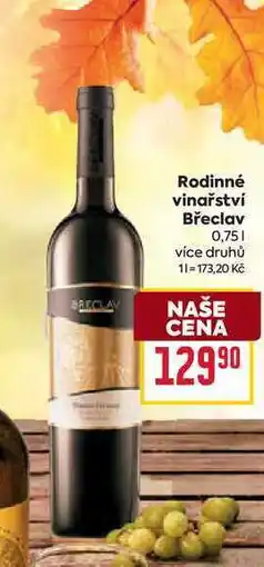 Billa Rodinné vinařství Břeclav 0,75l nabídka