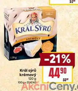 Billa Král Sýru Krémový 120g nabídka