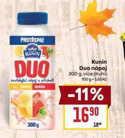 Billa Kunin Duo nápoj 300 g nabídka