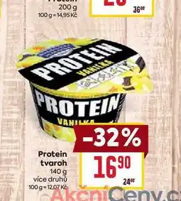 Billa Protein tvaroh 140 g nabídka