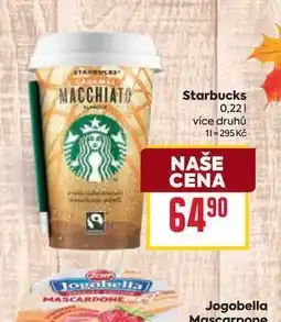 Billa Starbucks 0,22l nabídka