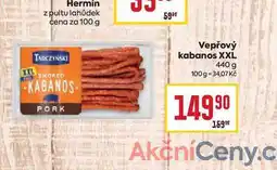 Billa Vepřový kabanos XXL 440 g nabídka