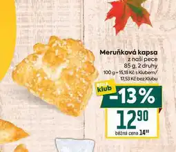 Billa Meruňková kapsa z naší pece 85 g nabídka