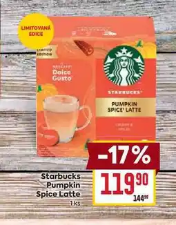 Billa Starbucks Pumpkin Spice Latte 1ks nabídka